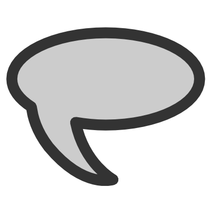 Download free grey speech icon